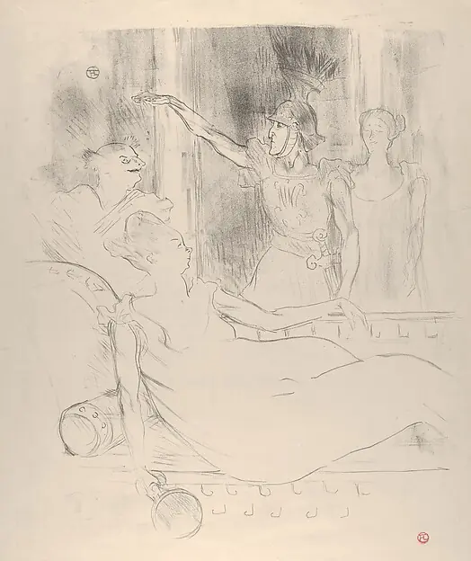 A Scene from Offenbach's La Belle Hélène by Henri de Toulouse-Lautrec