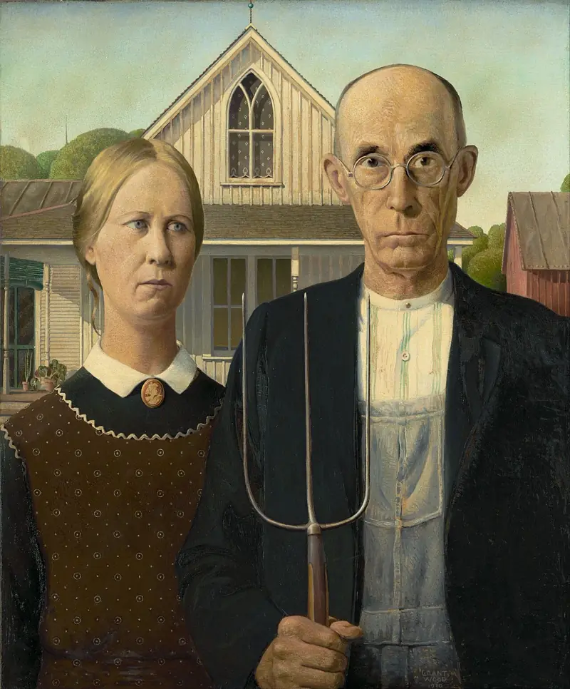 American Gothic by Grant Wood, 1930