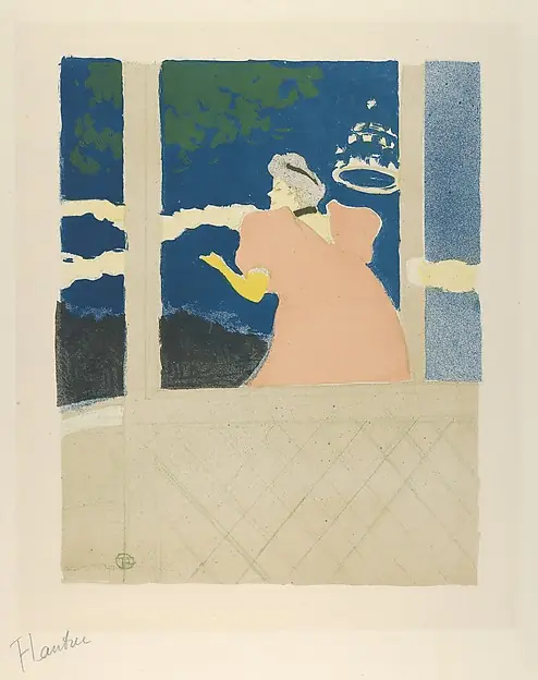 At Les Ambassadeurs (Au Café-Concert / At the Café Concert), from "L'Estampe Originale" by Henri de Toulouse-Lautrec