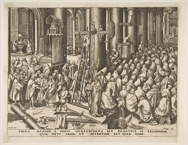 Faith (Fides), from "The Virtues" by Pieter Bruegel the Elder