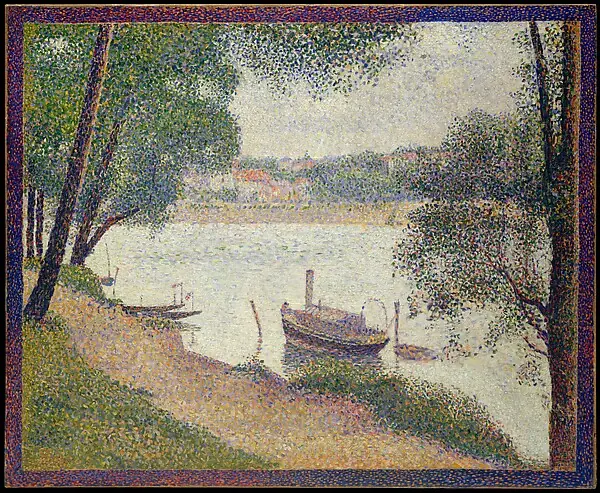 Gray Weather, Grande Jatte by Georges Seurat