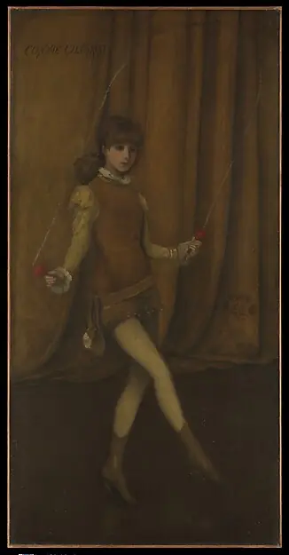 Harmony in Yellow and Gold: The Gold Girl—Connie Gilchrist by James McNeill Whistler