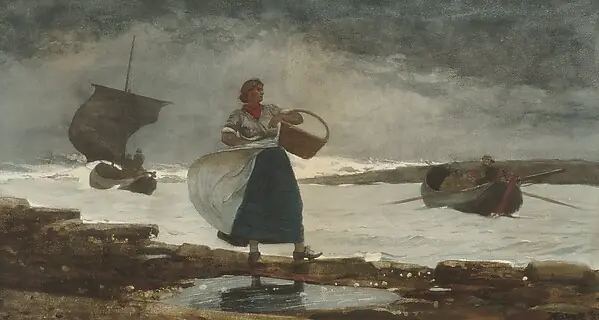 Inside the Bar by Winslow Homer