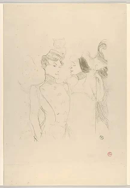 Marcelle Lender and Eva Lavalliére in a Revue at the Variétés by Henri de Toulouse-Lautrec