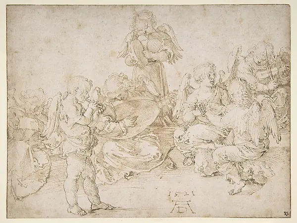 Music-Making Angels by Albrecht Dürer