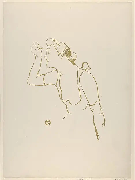 Paula Brébion (from Le Café Concert) by Henri de Toulouse-Lautrec
