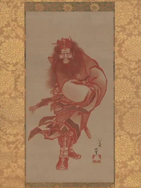 Red Zhong Kui, the Demon Queller by Katsushika Hokusai
