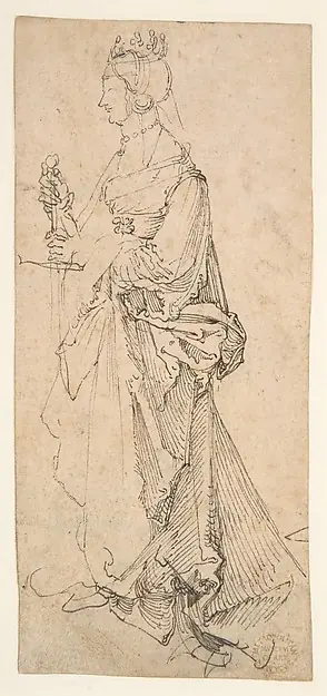 Saint Catherine of Alexandria by Albrecht Dürer