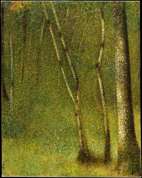 The Forest at Pontaubert by Georges Seurat
