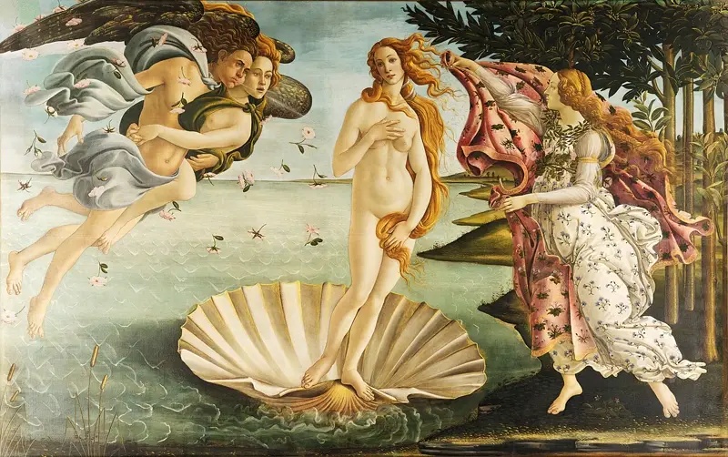 The Birth of Venus by Sandro Botticelli, c. 1485