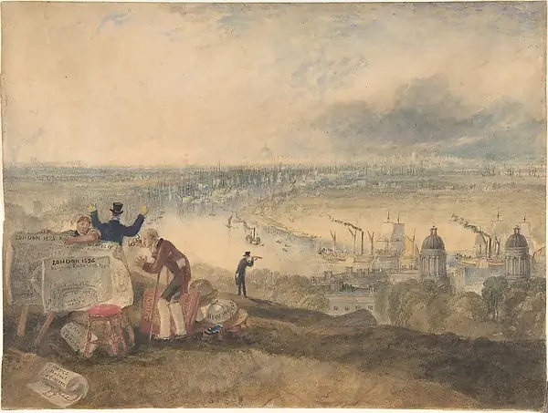 View of London from Greenwich by Joseph Mallord William Turner